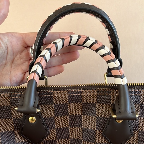 Louis Vuitton Damier Ebene Braided Speedy Bandouliere 25 - Picture 4 of 9